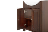Waschbeckenunterschrank Retrano Braun 85 × 81 × 35 cm mit 2 Türen – Ansicht 5