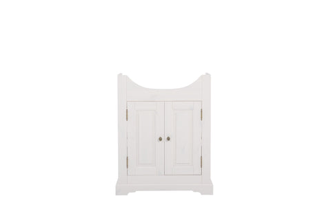 Waschbeckenunterschrank Romanza Weiß 65 × 81 × 35 cm mit 2 Türen – Ansicht 3
