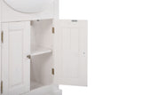Waschbeckenunterschrank Romanza Weiß 65 × 81 × 35 cm mit 2 Türen – Ansicht 4