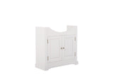 Waschbeckenunterschrank Romanza Weiß 85 × 81 × 32 cm mit 2 Türen – Ansicht 2