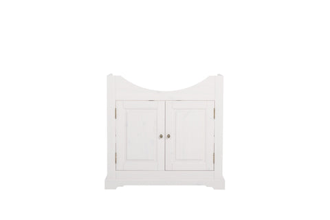 Waschbeckenunterschrank Romanza Weiß 85 × 81 × 32 cm mit 2 Türen – Ansicht 4