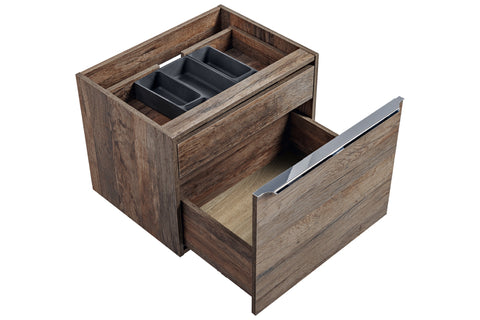 Waschbeckenunterschrank Santora Santa Fe Vintage Eiche 60 × 46 × 45,6 cm mit 2 Schubladen – Ansicht 5
