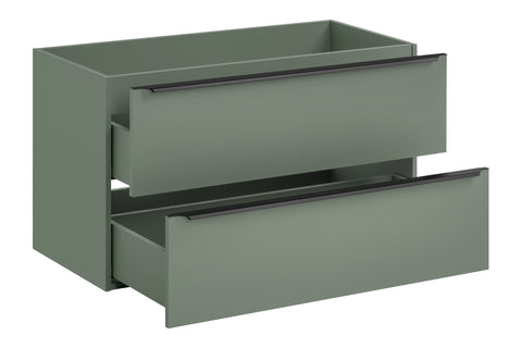 Waschbeckenunterschrank Sombrela Schilfgrün 100 × 57 × 46 cm mit 2 Schubladen – Ansicht 4