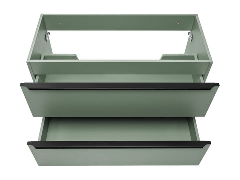 Waschbeckenunterschrank Sombrela Schilfgrün 100 × 57 × 46 cm mit 2 Schubladen – Ansicht 6