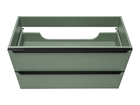Waschbeckenunterschrank Sombrela Schilfgrün 100 × 57 × 46 cm mit 2 Schubladen – Ansicht 7
