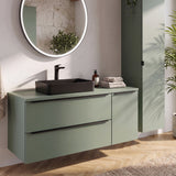 Waschbeckenunterschrank Sombrela Schilfgrün 100 × 57 × 46 cm mit 2 Schubladen – Ansicht 8
