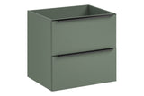 Waschbeckenunterschrank Sombrela Schilfgrün 60 × 57 × 46 cm mit 2 Schubladen