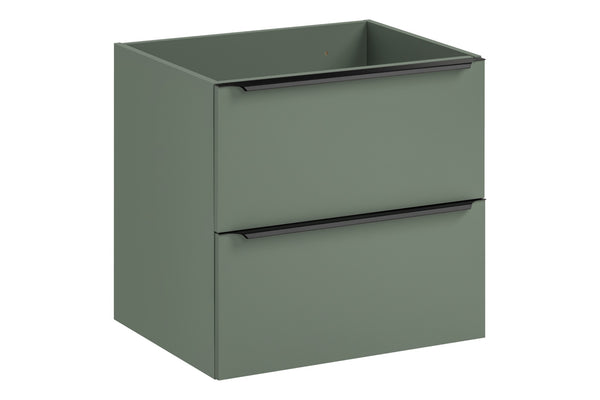 Waschbeckenunterschrank Sombrela Schilfgrün 60 × 57 × 46 cm mit 2 Schubladen