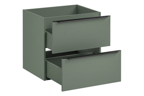 Waschbeckenunterschrank Sombrela Schilfgrün 60 × 57 × 46 cm mit 2 Schubladen – Ansicht 3