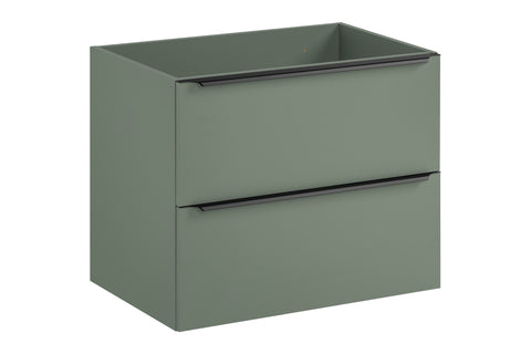 Waschbeckenunterschrank Sombrela Schilfgrün 70 × 57 × 46 cm mit 2 Schubladen