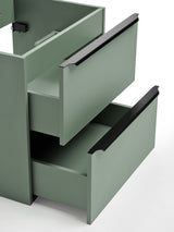Waschbeckenunterschrank Sombrela Schilfgrün 70 × 57 × 46 cm mit 2 Schubladen – Ansicht 5