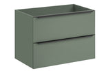 Waschbeckenunterschrank Sombrela Schilfgrün 80 × 57 × 46 cm mit 2 Schubladen
