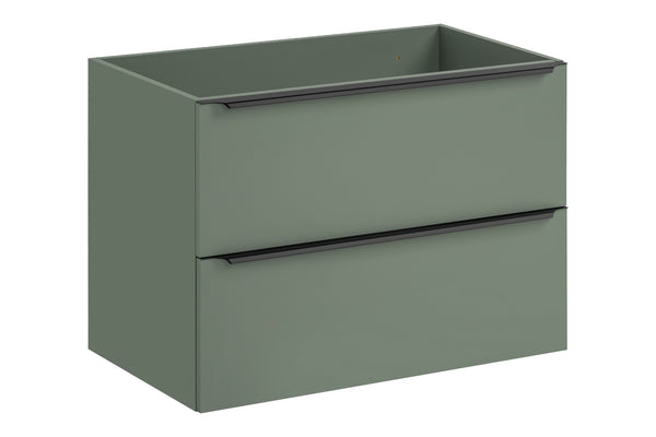 Waschbeckenunterschrank Sombrela Schilfgrün 80 × 57 × 46 cm mit 2 Schubladen