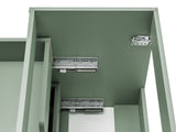 Waschbeckenunterschrank Sombrela Schilfgrün 80 × 57 × 46 cm mit 2 Schubladen – Ansicht 8