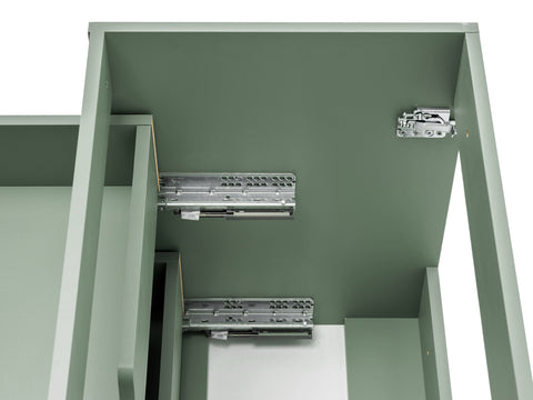 Waschbeckenunterschrank Sombrela Schilfgrün 80 × 57 × 46 cm mit 2 Schubladen – Ansicht 8