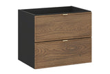 Waschbeckenunterschrank Talvera Casella Eiche 60 × 50 × 45,6 cm mit 2 Schubladen