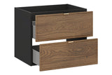 Waschbeckenunterschrank Talvera Casella Eiche 60 × 50 × 45,6 cm mit 2 Schubladen – Ansicht 3