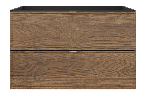 Waschbeckenunterschrank Talvera Casella Eiche 80 × 50 × 45,6 cm mit 2 Schubladen – Ansicht 2