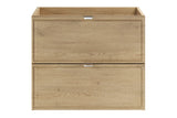 Waschbeckenunterschrank Terrana Cremona Eiche 60 × 50 × 46 cm mit 2 Schubladen – Ansicht 2