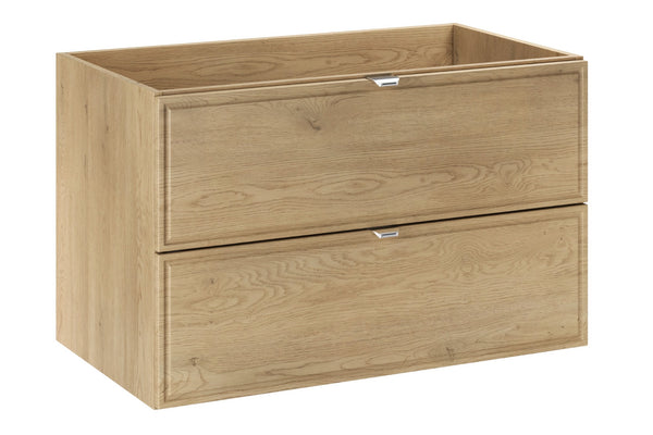 Waschbeckenunterschrank Terrana Cremona Eiche 80 × 50 × 46 cm mit 2 Schubladen