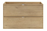 Waschbeckenunterschrank Terrana Cremona Eiche 80 × 50 × 46 cm mit 2 Schubladen – Ansicht 2