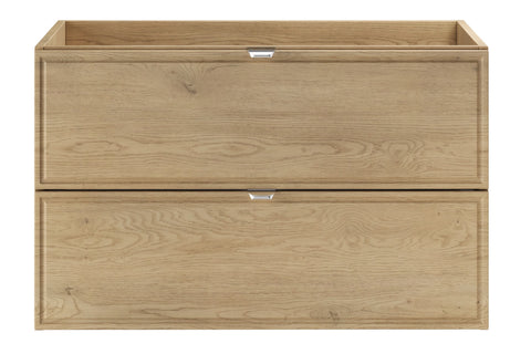 Waschbeckenunterschrank Terrana Cremona Eiche 80 × 50 × 46 cm mit 2 Schubladen – Ansicht 2
