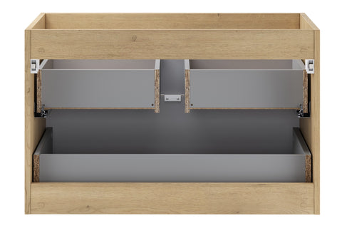 Waschbeckenunterschrank Terrana Cremona Eiche 80 × 50 × 46 cm mit 2 Schubladen – Ansicht 4