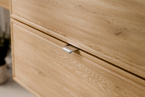 Waschbeckenunterschrank Terrana Cremona Eiche 80 × 50 × 46 cm mit 2 Schubladen – Ansicht 5