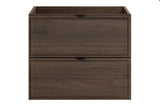 Waschbeckenunterschrank Terrana Walnuss Villa 60 × 50 × 46 cm mit 2 Schubladen – Ansicht 2