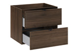 Waschbeckenunterschrank Terrana Walnuss Villa 60 × 50 × 46 cm mit 2 Schubladen – Ansicht 3