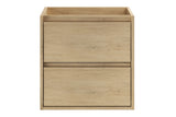 Waschbeckenunterschrank Violetta Cremona Eiche 50 × 50 × 46 cm mit 2 Schubladen – Ansicht 2