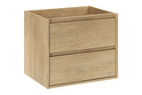 Waschbeckenunterschrank Violetta Cremona Eiche 60 × 50 × 46 cm mit 2 Schubladen