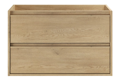 Waschbeckenunterschrank Violetta Cremona Eiche 80 × 50 × 46 cm mit 2 Schubladen – Ansicht 2