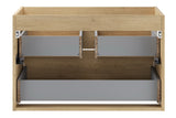 Waschbeckenunterschrank Violetta Cremona Eiche 80 × 50 × 46 cm mit 2 Schubladen – Ansicht 4