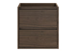 Waschbeckenunterschrank Violetta Walnuss Villa 50 × 50 × 46 cm mit 2 Schubladen – Ansicht 2
