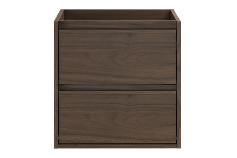 Waschbeckenunterschrank Violetta Walnuss Villa 50 × 50 × 46 cm mit 2 Schubladen – Ansicht 2