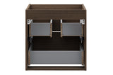 Waschbeckenunterschrank Violetta Walnuss Villa 50 × 50 × 46 cm mit 2 Schubladen – Ansicht 4