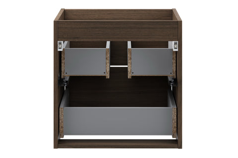 Waschbeckenunterschrank Violetta Walnuss Villa 50 × 50 × 46 cm mit 2 Schubladen – Ansicht 4