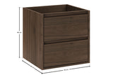 Waschbeckenunterschrank Violetta Walnuss Villa 50 × 50 × 46 cm mit 2 Schubladen – Ansicht 7