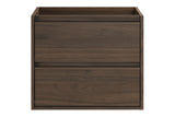 Waschbeckenunterschrank Violetta Walnuss Villa 60 × 50 × 46 cm mit 2 Schubladen – Ansicht 2
