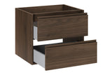 Waschbeckenunterschrank Violetta Walnuss Villa 60 × 50 × 46 cm mit 2 Schubladen – Ansicht 3