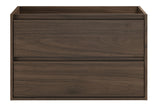 Waschbeckenunterschrank Violetta Walnuss Villa 80 × 50 × 46 cm mit 2 Schubladen – Ansicht 2