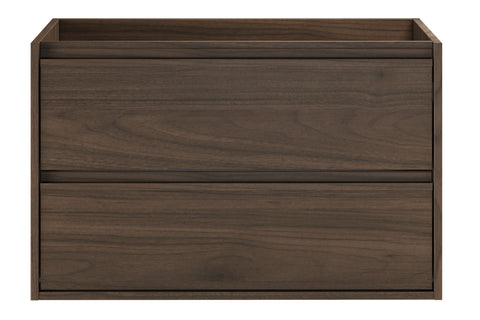 Waschbeckenunterschrank Violetta Walnuss Villa 80 × 50 × 46 cm mit 2 Schubladen – Ansicht 2
