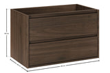 Waschbeckenunterschrank Violetta Walnuss Villa 80 × 50 × 46 cm mit 2 Schubladen – Ansicht 6