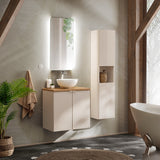 Waschbeckenunterschrank Vivessa Kaschmir matt 60 × 57 × 39 cm mit 2 Türen – Ansicht 7