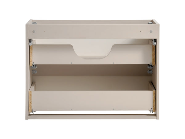 Waschbeckenunterschrank Vivessa Kaschmir matt 80 × 57 × 39,1 cm mit 2 Schubladen