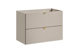 Waschbeckenunterschrank Vivessa Kaschmir matt 80 × 57 × 39,1 cm mit 2 Schubladen – Ansicht 8