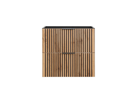 Waschbeckenunterschrank Xylara Wotan Eiche 80 × 57 × 46 cm mit 2 Schubladen – Ansicht 2