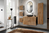 Waschbeckenunterschrank Xylara Wotan Eiche 80 × 57 × 46 cm mit 2 Schubladen – Ansicht 8