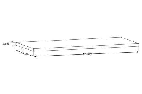 Waschtischplatte Dorella Ristretto Eiche 120 cm – Ansicht 4